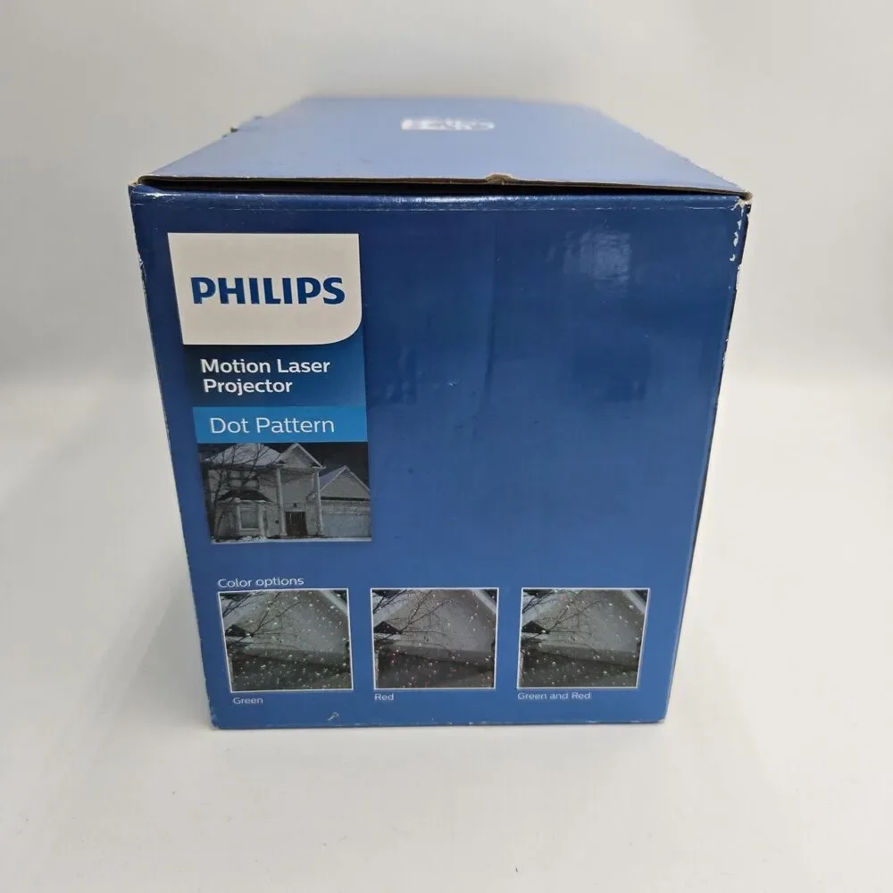 Philips Motion Laser Projector Dot Pattern Indoor Outdoor 4,000 Sq. Ft. Coverage